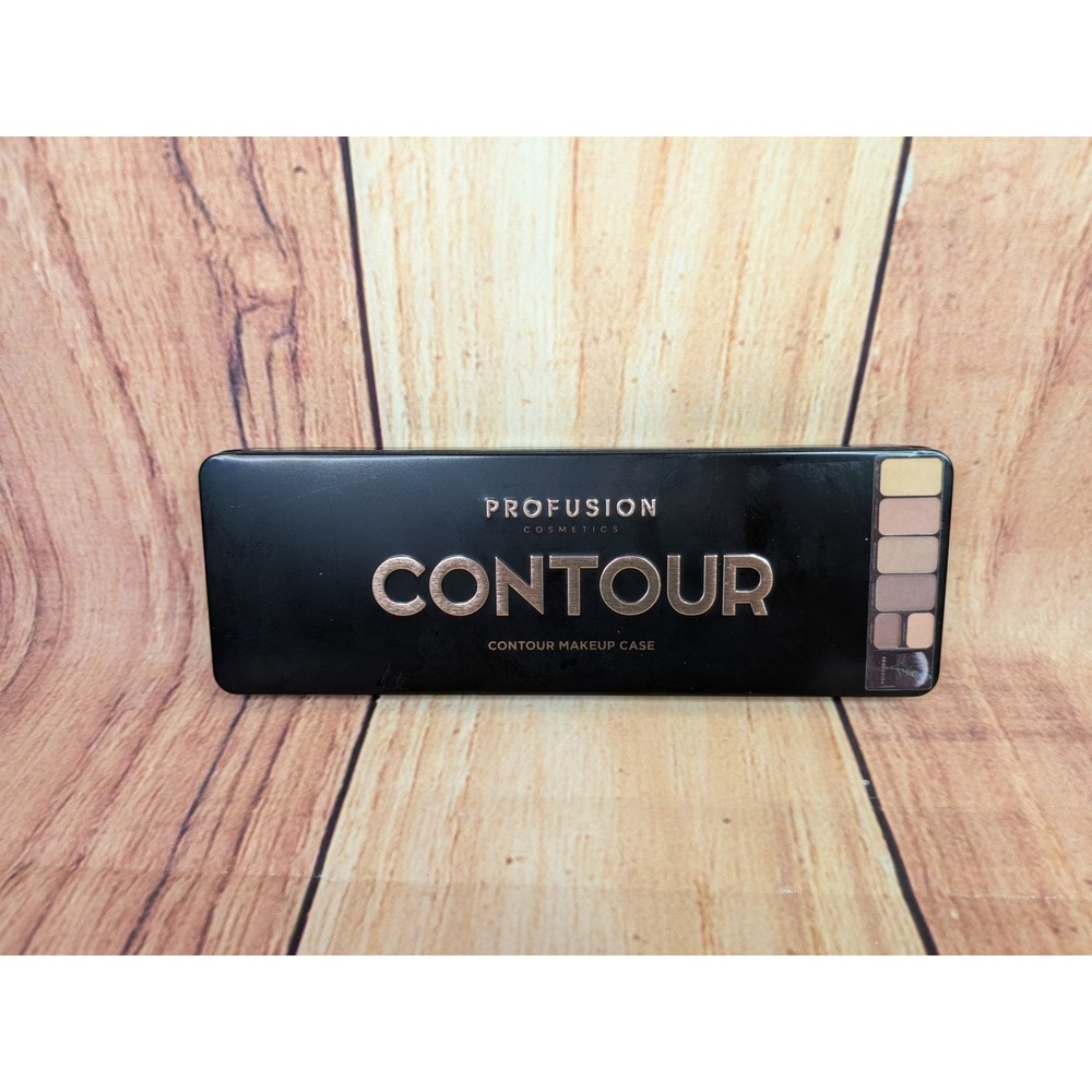 Profusion Cosmetics Contour Makeup Case 6 Shade Palette with Brush and Mirror